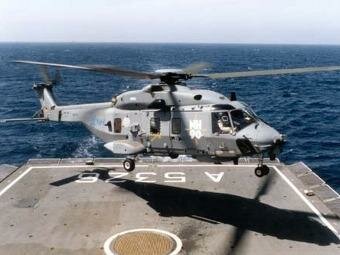 Вертолет NH90 Cayman ВМС Франции выполнил первый полет с учебной торпедой MU90